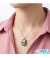 گردنبند ابسیدیان طرح گربه بازنجیر استیل