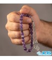 تسبیح سنگ آمیتیست 33 تایی - آرامش و تعادل