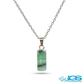 گردنبند زمرد  اصل هند (بازنجیر استیل)