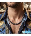 گردنبند ابسیدین دونه برفی اصل | سنگ تعادل، رهایی و آگاهی درونی