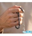 تسبیح سنگ ابسیدین دونه برفی ۳۳ تایی | با خاصیت محافظتی