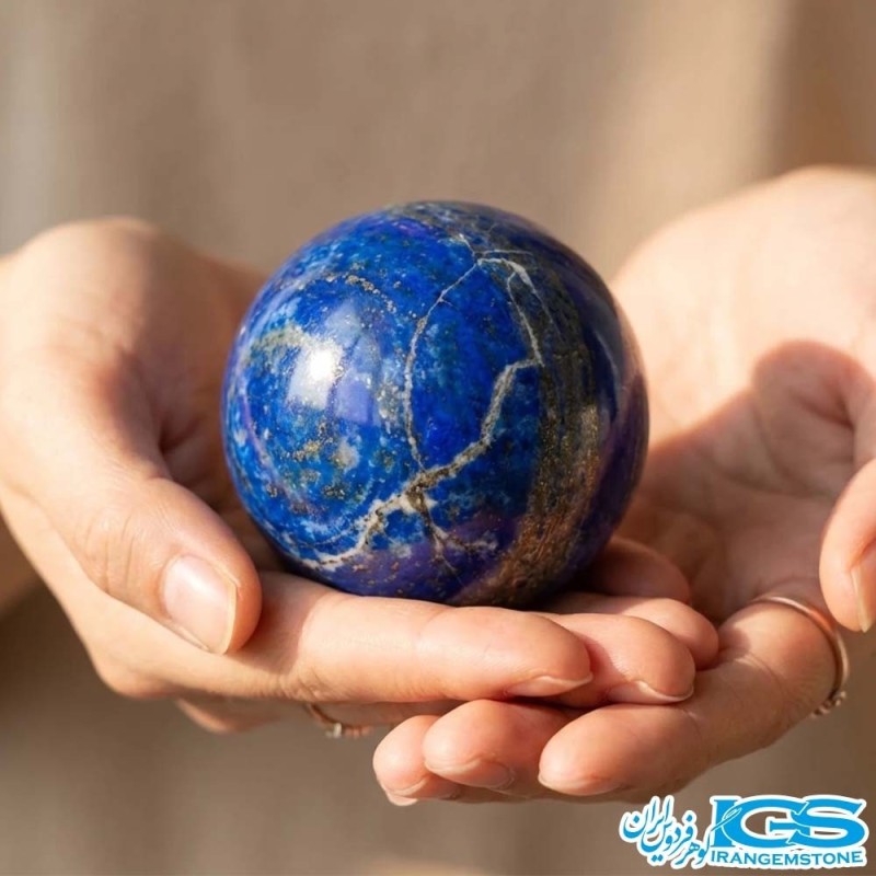 گوی لاجورد راف با کیفیت ویژه – سنگ معدنی اصل