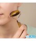 رولر ماساژ صورت سنگ چشم ببر طبیعی