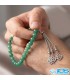 تسبیح آونتورین سبز ۳۳ دانه