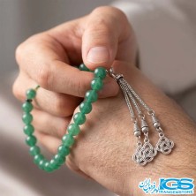 تسبیح آونتورین سبز ۳۳ دانه