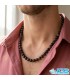 گردنبند گارنت مکرومه‌بافی | انرژی عشق، قدرت و پایداری