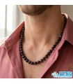 گردنبند گارنت مکرومه‌بافی | انرژی عشق، قدرت و پایداری