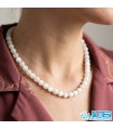 گردنبند مون استون حجرالقمر اصل مکرومه بافی