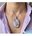 گردنبند آمیتیست مکرومه بافی