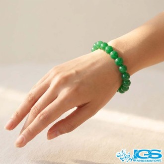 دستبند کشی آونتورین سبز سنگ شانس