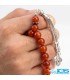 تسبیح عقیق سرخ کارنلین ۳۳ تایی