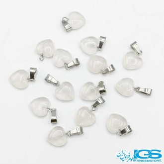سنگ رزکوارتز طبیعی طرح قلب