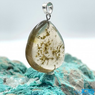 گردنبند سنگ روتیل طلایی