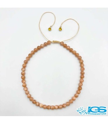گردنبند خورشید سان استون بافت مکرومه