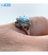 انگشتر نقره زنانه فیروزه طبیعی نیشابور TURQUOISE