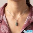 گردنبند زمرد اصل هند (بازنجیر استیل)