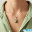 گردنبند زمرد اصل هند (بازنجیر استیل)
