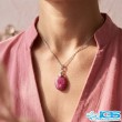 گردنبند یاقوت سرخ اصل برمه (بازنجیر استیل)