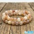 ریسه سنگ سیترین سایز 8 با رنگ زرد طلایی