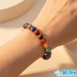 دستبند هفت چاکرا مکرومه بافی | انرژی و آرامش ذهنی