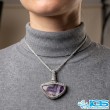 گردنبند آمیتیست مکرومه بافی