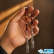 تسبیح زازا عقیق سرخ کارنلین | سنگ انرژی، شجاعت و برکت