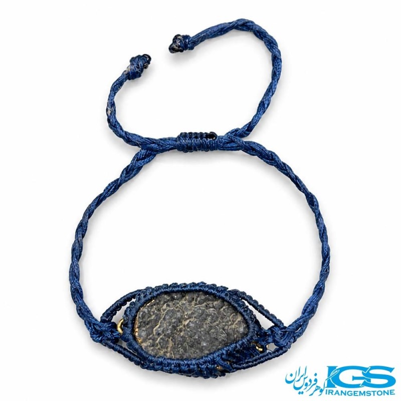 دستبند کوارتزدودی اصل مکرومه بافی فری سایر