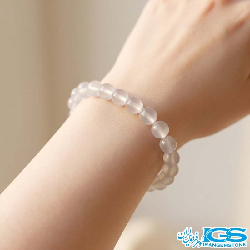دستبند کوارتز دودی اصل مدل زنانه
