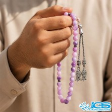 تسبیح جید یاسی لوندر 33 دانه‌ای | آرامش، انرژی مثبت
