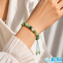 دستبند آونتورین مکرومه بافی