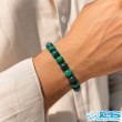 دستبند سنگ مالاکیت گرید A اصل مکرومه بافی
