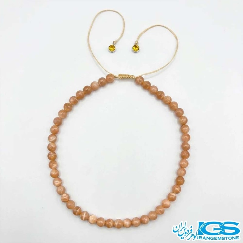 تصویر گردنبند مون استون نارنجی برای استفاده روزمره