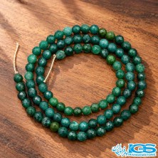 گردنبند یشم تراش دار سبز سایز 4