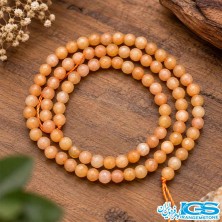 ریسه سنگ کریستال کوارتز نارنجی تراش دار سایز 4