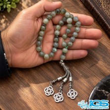 تسبیح لابرادوریت ۳۳ تایی اصل | آرامش ذهن و تقویت شهود