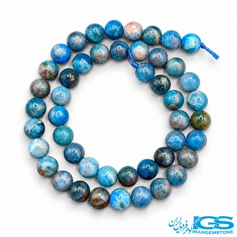 ریسه آپاتیت آبی سایز 8