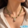 گردنبند اوناکیت مکرومه بافی | ترکیب هنر و انرژی طبیعی