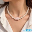 گردنبند رزکوارتز مکرومه بافی اصل | انرژی‌بخش و آرامش‌دهنده