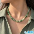 گردنبند آونتورین سبز اصل مکرومه بافی | سنگ شانس و انرژی مثبت