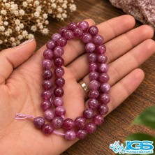 ریسه تورمالین صورتی ۸ میلی‌متر