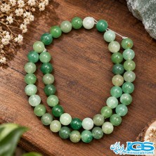 ریسه آونتورین سبز سایز ۸ میلی‌متر سنگ شانس