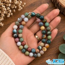 ریسه عقیق خزه‌ای ۸ میلی‌متر اصل