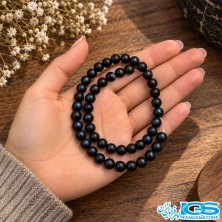 ریسه اونیکس مات عقیق سیاه سایز8 گرید A