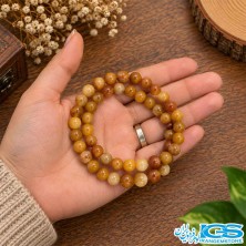 ریسه سنگ کوارتز نارنجی سایز 8