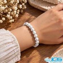 دستبند سنگ هولیت طرح  کشی