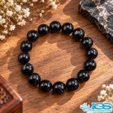 دستبند سنگ اونیکس سایز8 گرید a کشی