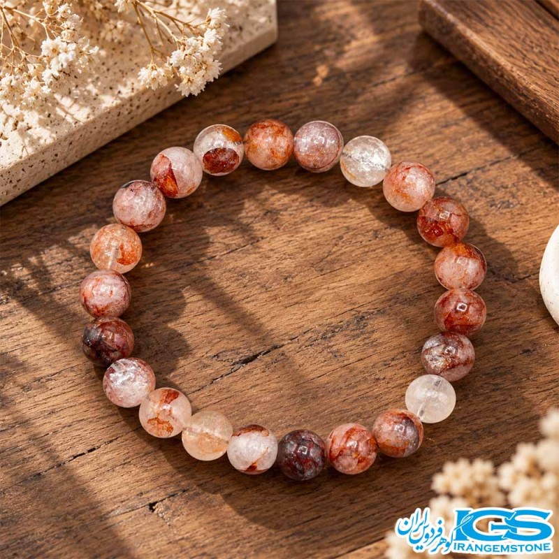 دستبند سنگ چری کریستال کوارتز کشی