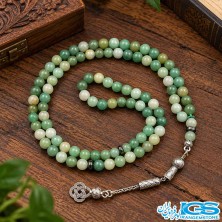 تسبیح آونتورین سبز ۳۳ دانه مناسب استفاده شخصی