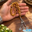 تسبیح سنگ کوارتز نارنجی 33 دانه