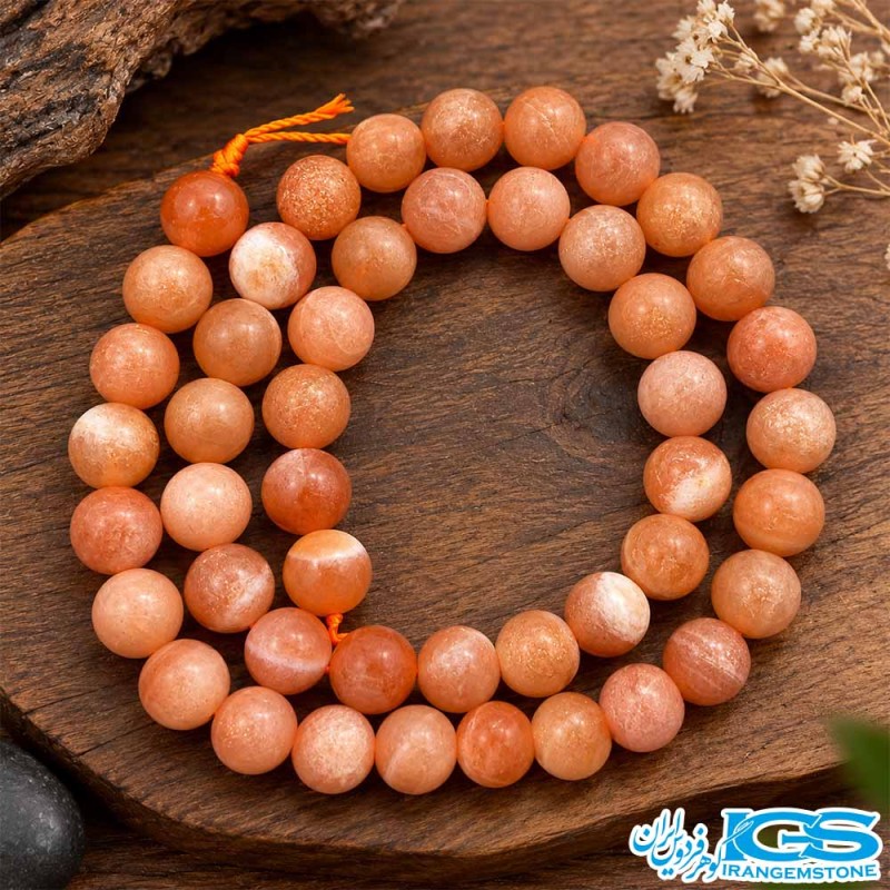 مهره مون استون نارنجی سایز ۸